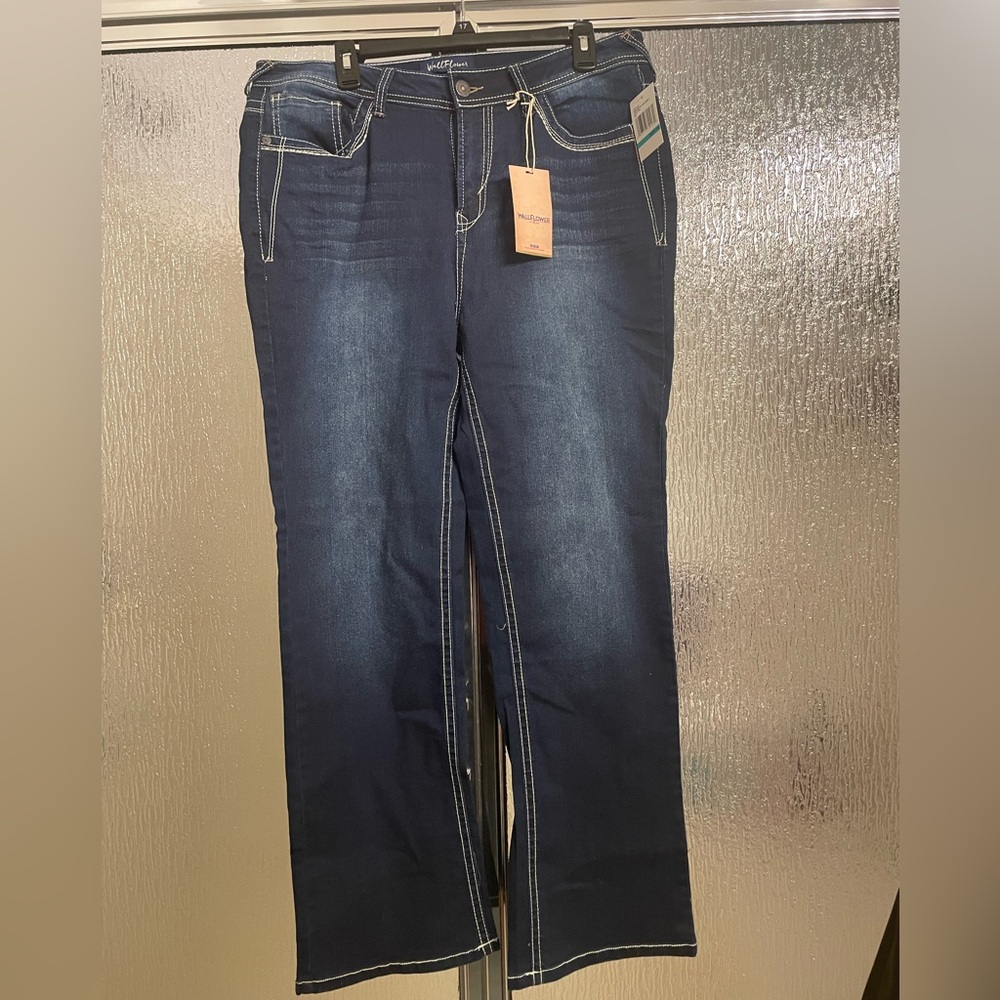 Classic Dark Blue Boot Cut Jeans